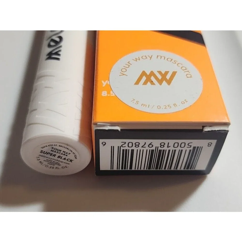 Meloway Your Way Mascara Color Shade Super Black Flexible Wand Volume 7.5 ml NIB